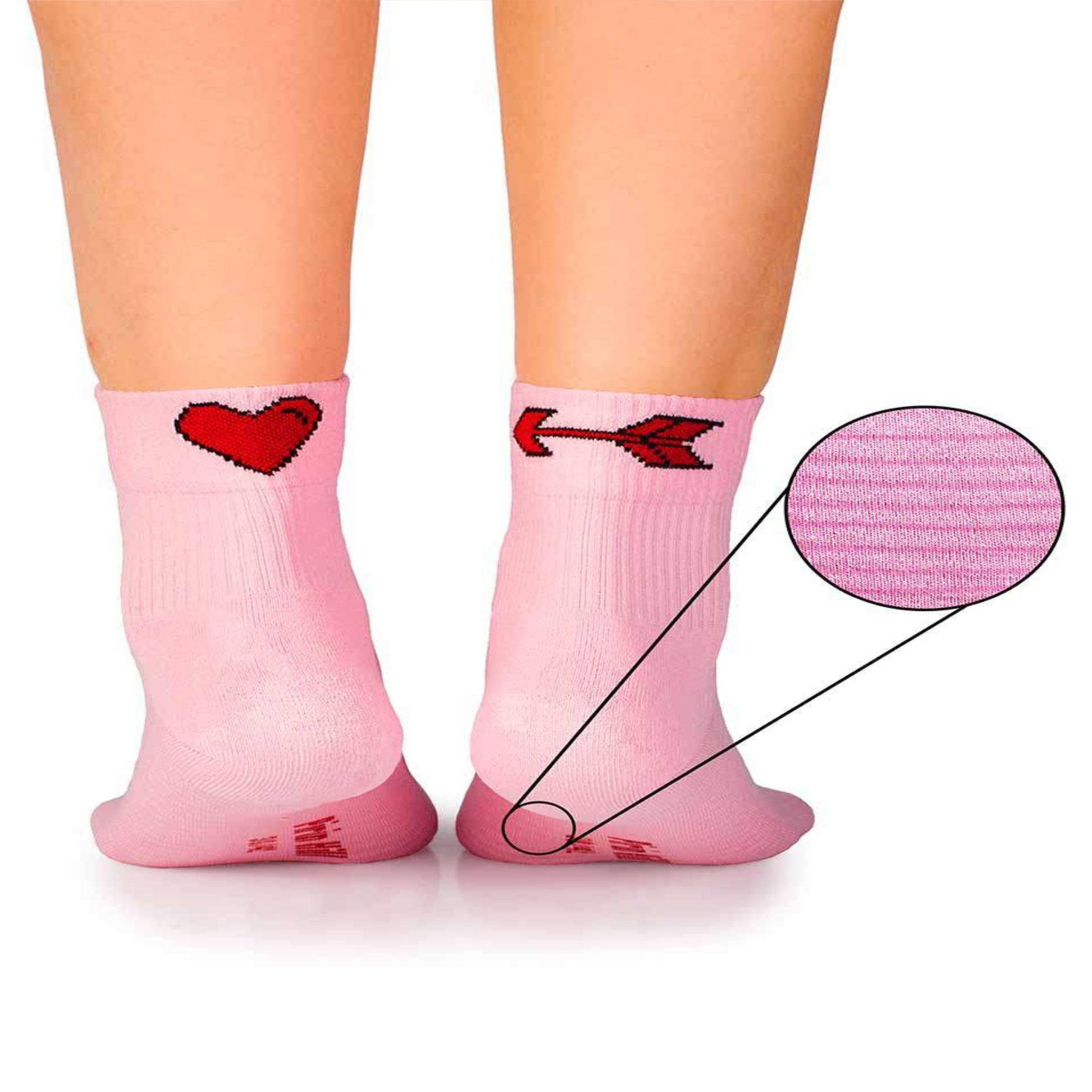 PIRIN HILL Chaussettes courtes active day roses cupidon. Coloris disponibles : Rose