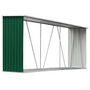 Voir la diapositive 2 : VIDAXL Abri de stockage de bois Acier galvanise 330x84x152 cm Vert