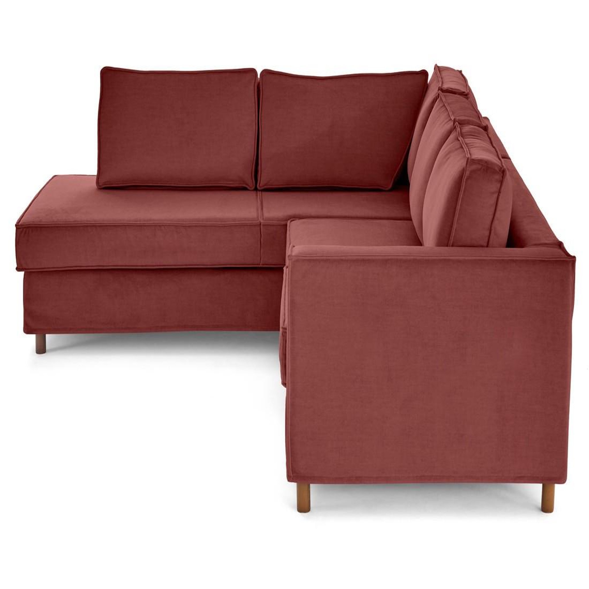 Voir la diapositive 4 : LISA DESIGN Jake - canapé déhoussable d'angle gauche 5 places en velours