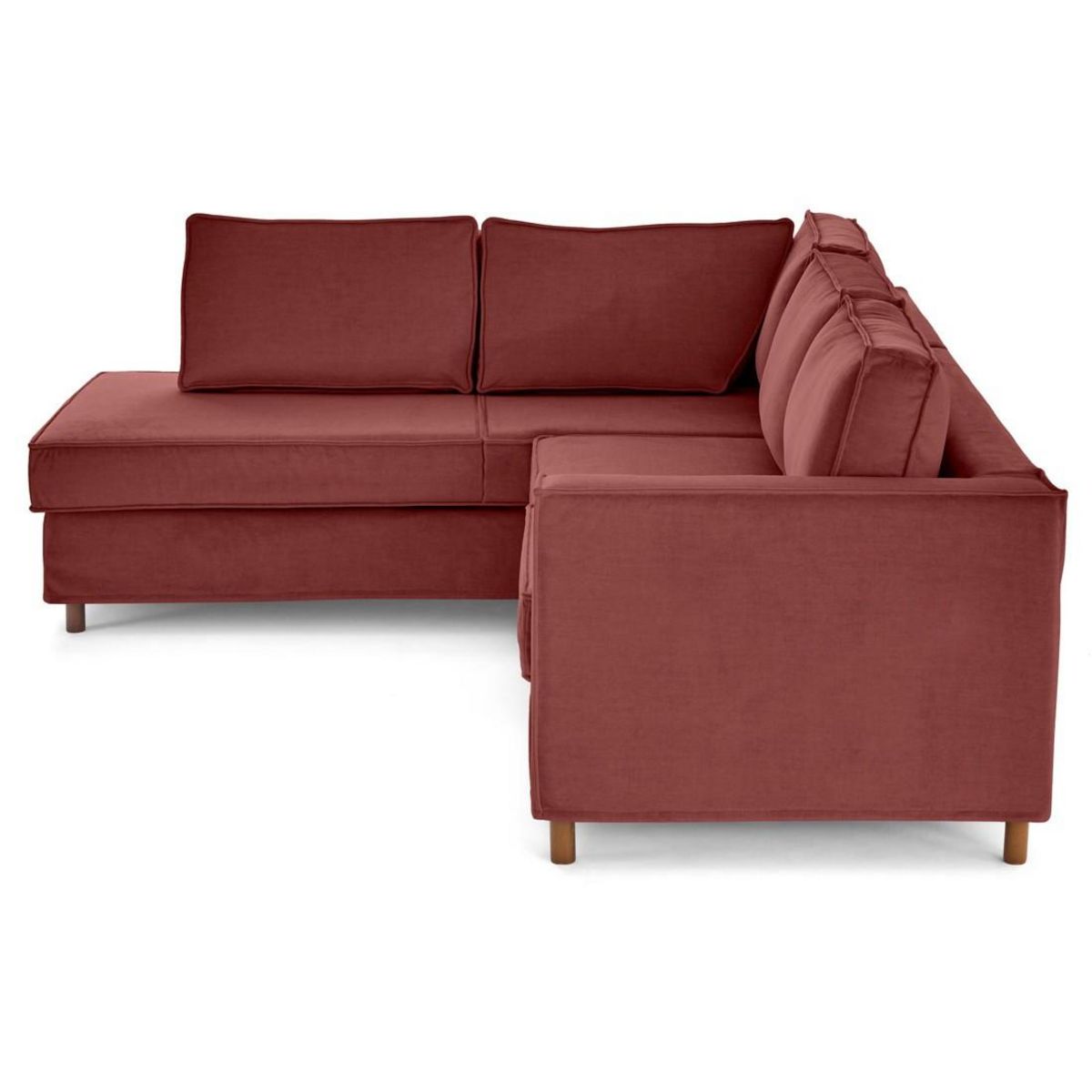 LISA DESIGN Jake - canapé déhoussable d'angle gauche 5 places en velours