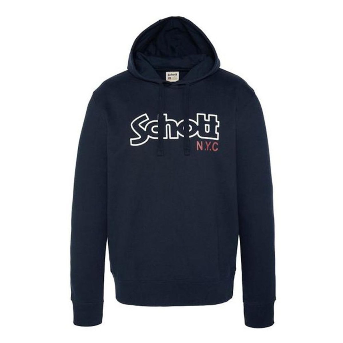 Schott Sweat à capuche Marine Homme Schott Vintage
