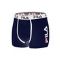 Voir la diapositive 3 : FILA Lot de 4 Boxers Homme FILA 5040 coton couleur Navy