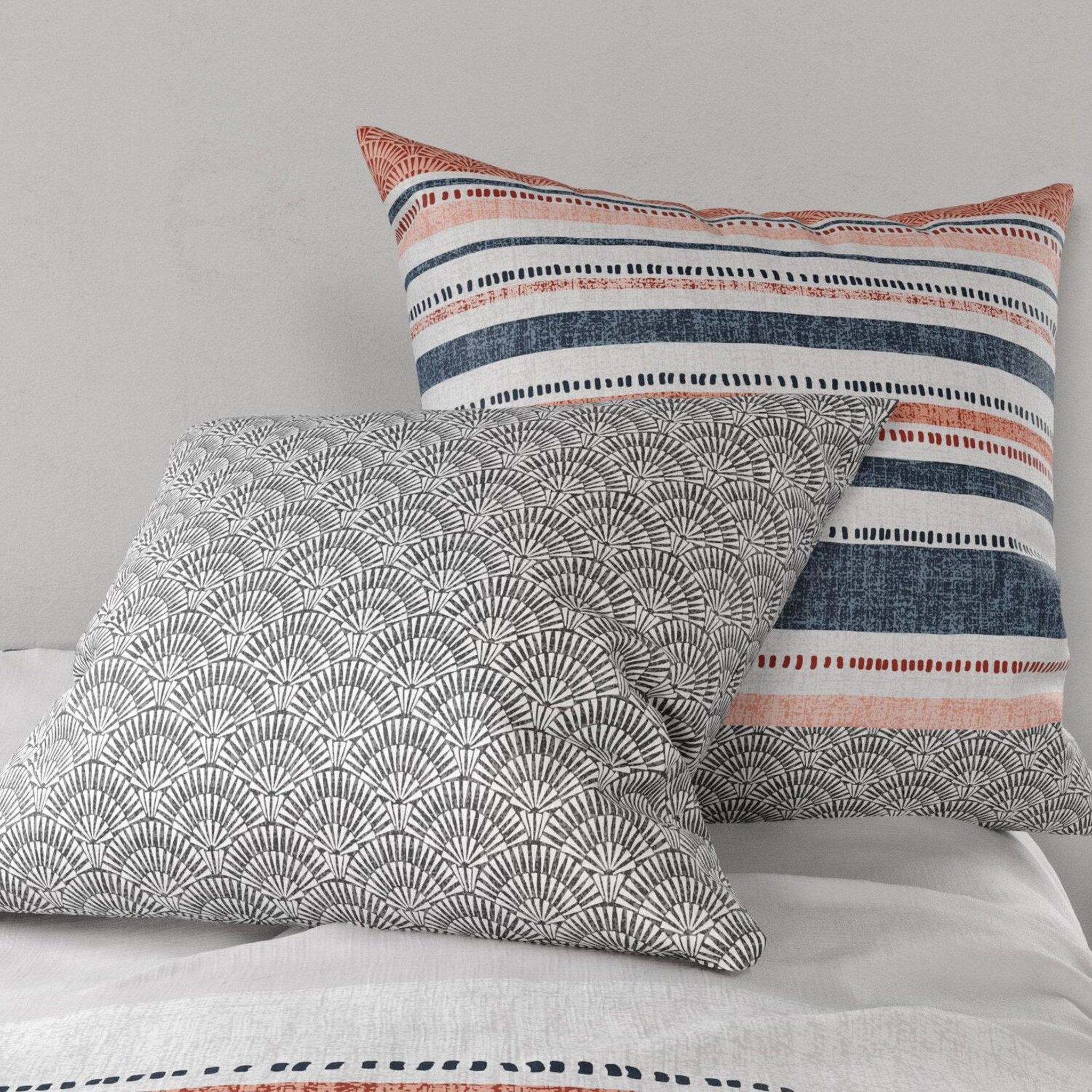 Voir la diapositive 2 : ATELIER DU COTON Parure housse de couette 100% coton 57fils chakra