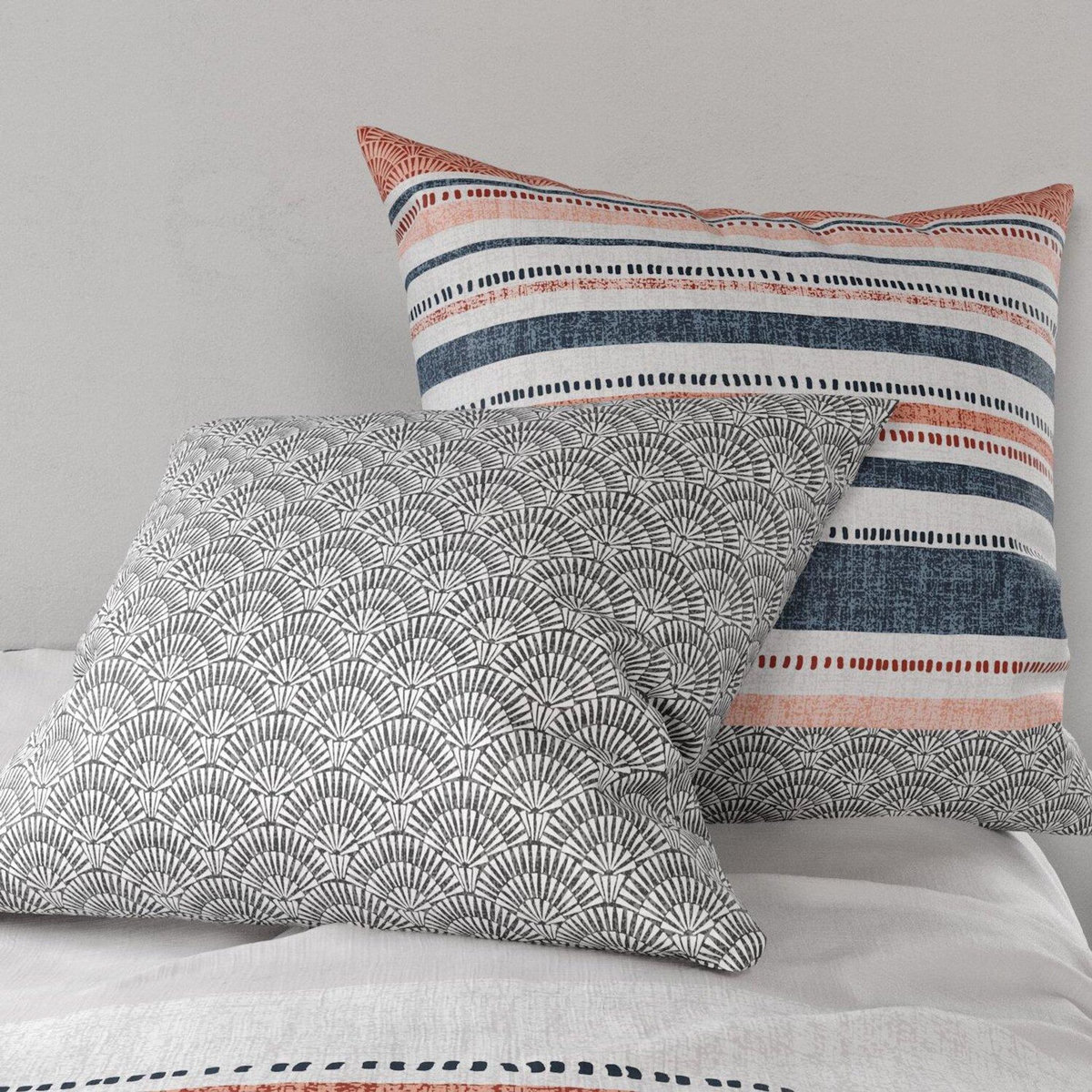 ATELIER DU COTON Parure housse de couette 100% coton 57fils chakra