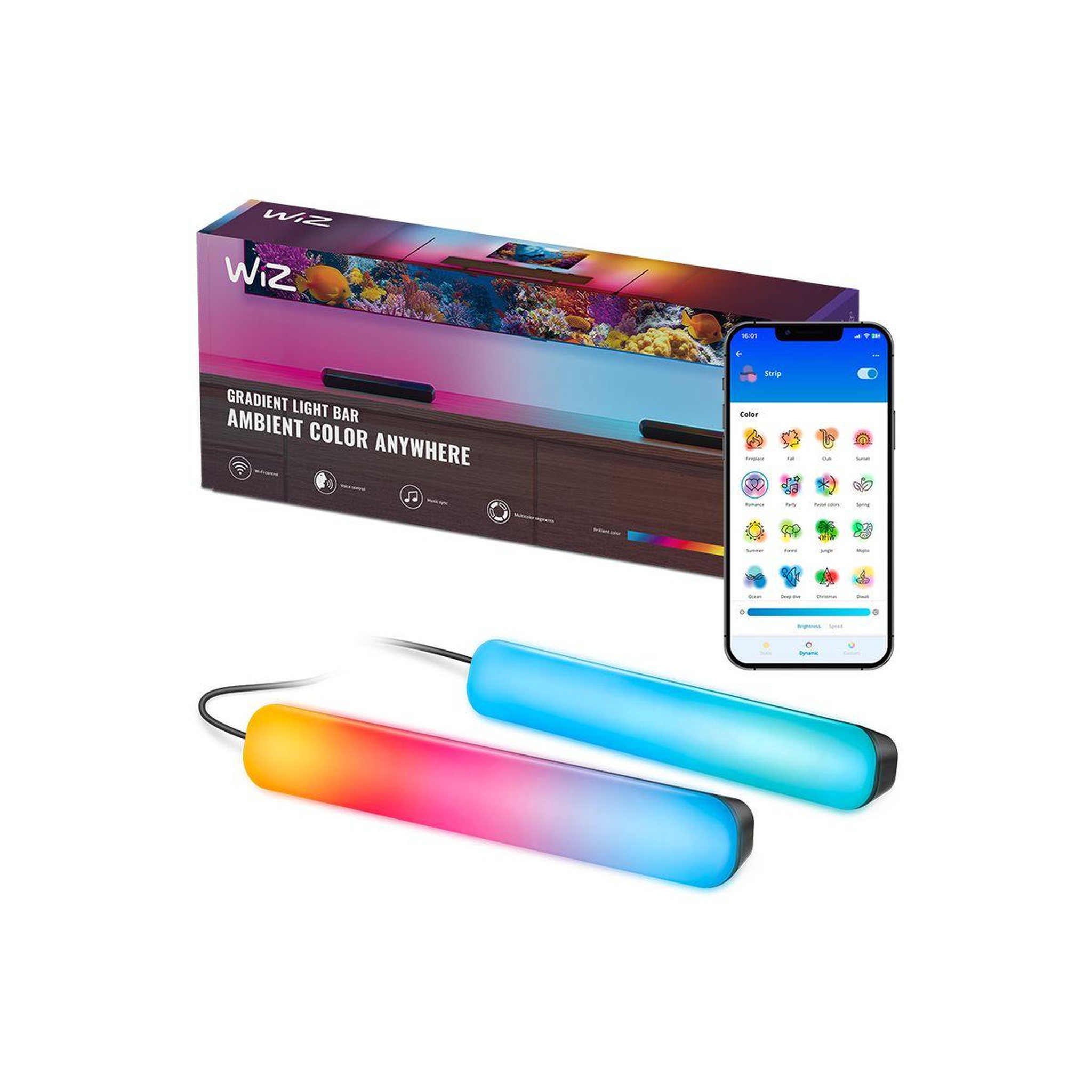 WIZ Lampe connectée barre lumineuse couleur x2
