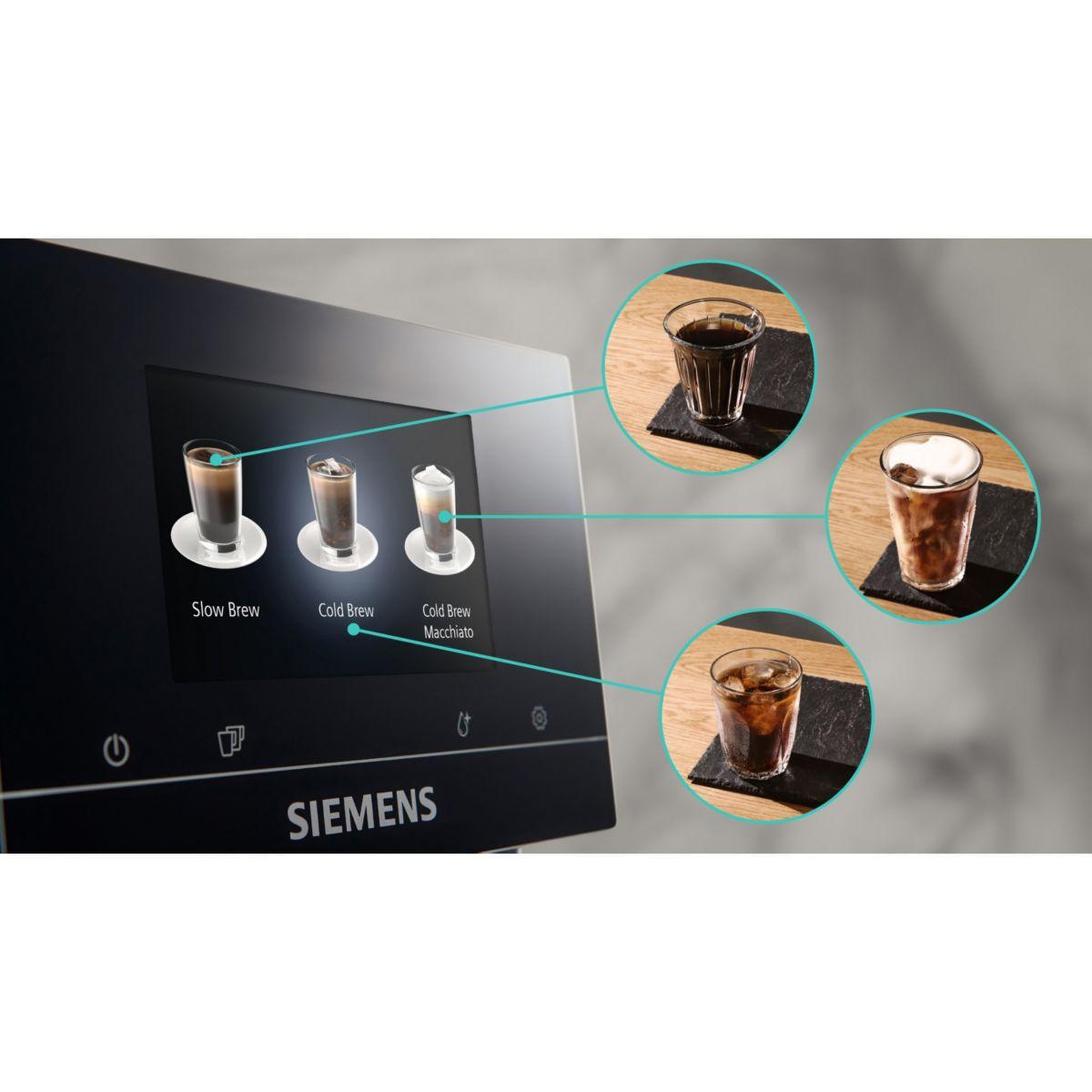 Voir la diapositive 4 : Siemens Expresso broyeur eq700 integral inox silver/noir tq713r03