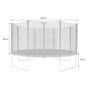 Voir la diapositive 2 : SWEEEK Trampoline Ø430cm - Vénus avec son filet de protection
