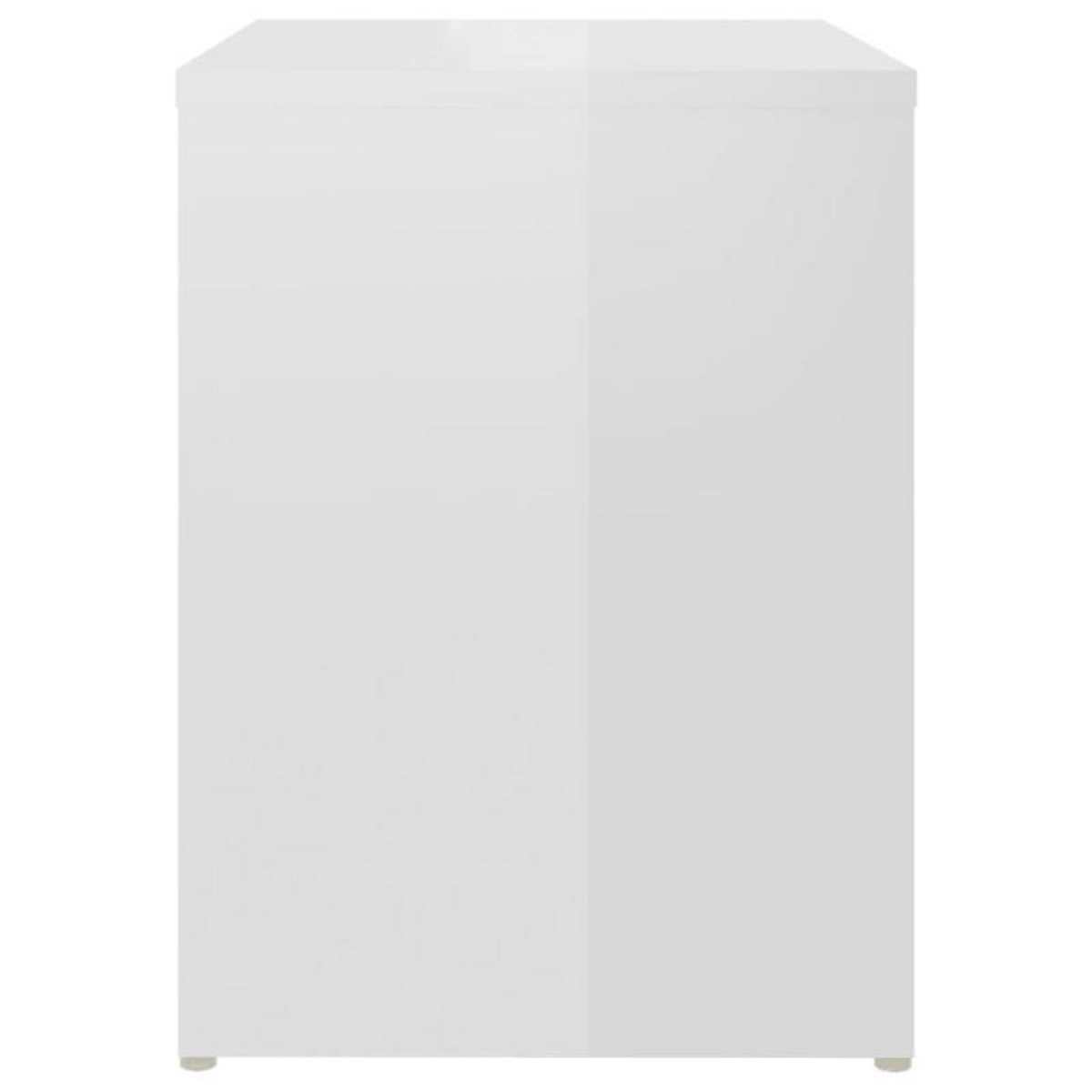 VIDAXL Tables de chevet 2pcs blanc brillant 40x30x40cm bois ingénierie