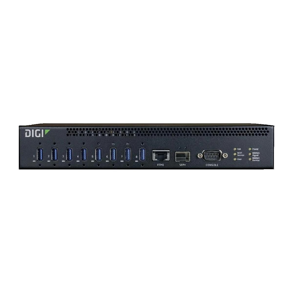 TRITON Hub USB Triton Digi AW08-G300 Noir 8 Ports USB 3.1 Gen 1 avec Port Ethernet