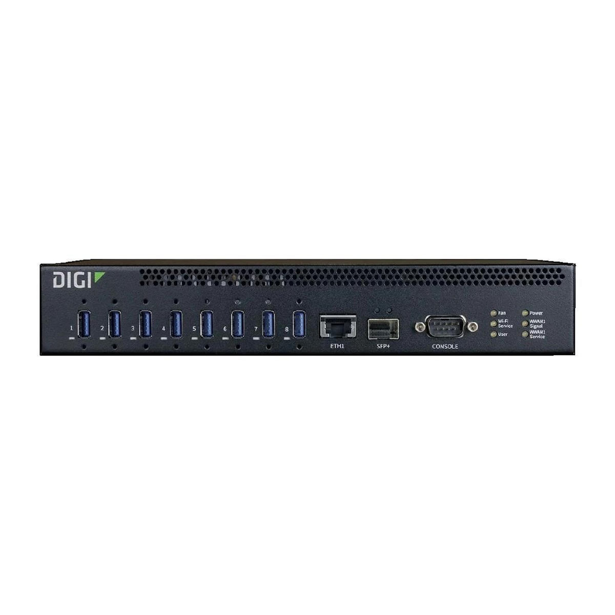 TRITON Hub USB Triton Digi AW08-G300 Noir 8 Ports USB 3.1 Gen 1 avec Port Ethernet