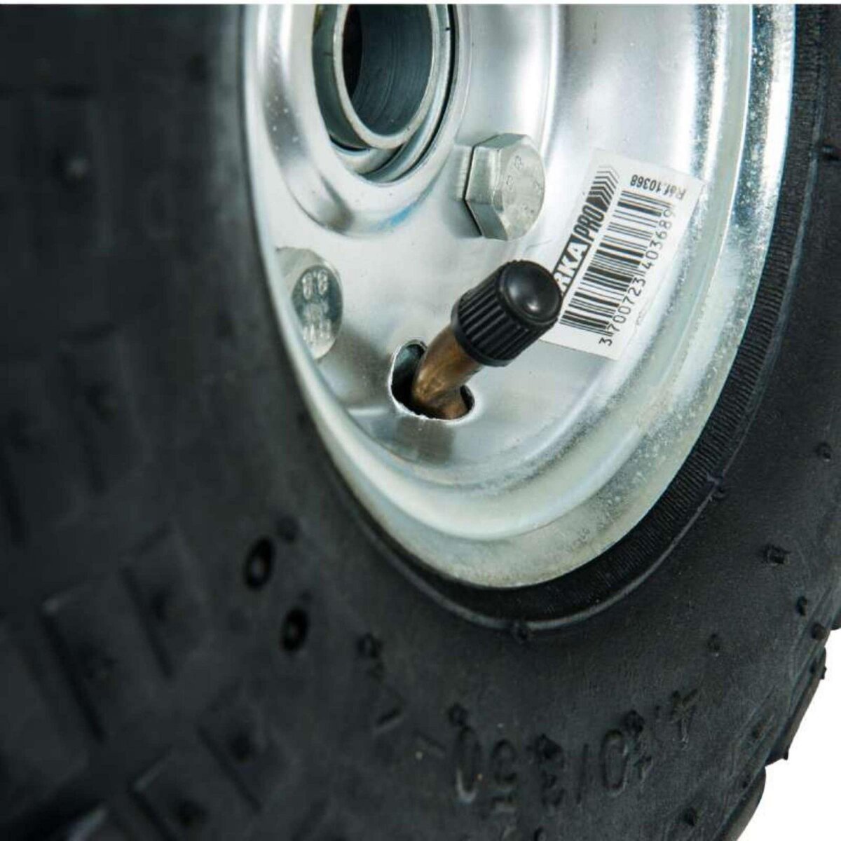  Roue gonflable axe déporté 260x85mm Alésage 20mm