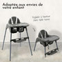 Voir la diapositive 4 : Monsieur Bébé Chaise haute bébé réglable hauteur et tablette