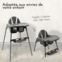 Voir la diapositive 4 : Monsieur Bébé Chaise haute bébé réglable hauteur et tablette