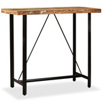 VIDAXL Table de bar Bois massif de recuperation 120x60x107 cm