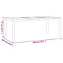 Voir la diapositive 6 : VIDAXL Ensemble a manger de jardin 3 pcs Bois de teck massif