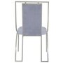Voir la diapositive 4 : Paris Prix Lot de 2 Chaises en Velours  Lopin  90cm Argent
