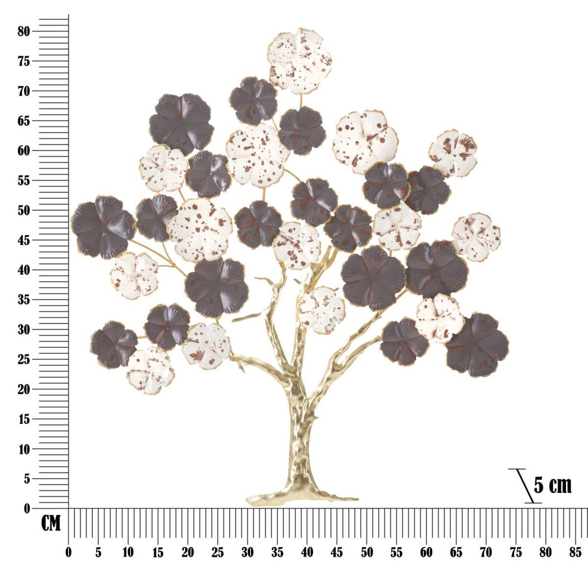 Voir la diapositive 6 : Paris Prix Décoration murale en métal  albero purpy  80cm multicolore