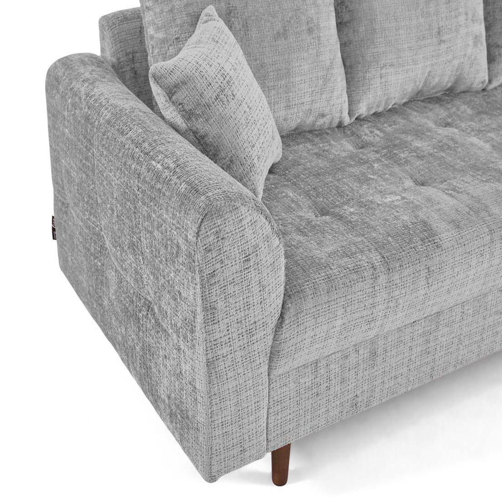 Voir la diapositive 6 : LISA DESIGN Rune - canapé droit 2 places en velours texturé
