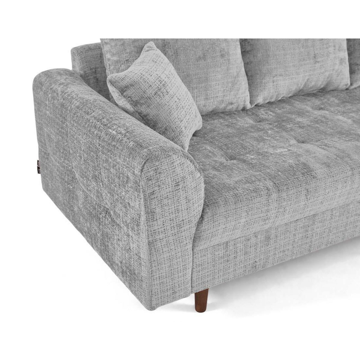 LISA DESIGN Rune - canapé droit 2 places en velours texturé