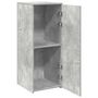 Voir la diapositive 4 : VIDAXL Armoire de rangement gris beton 40x45x103,5cm bois d'ingenierie