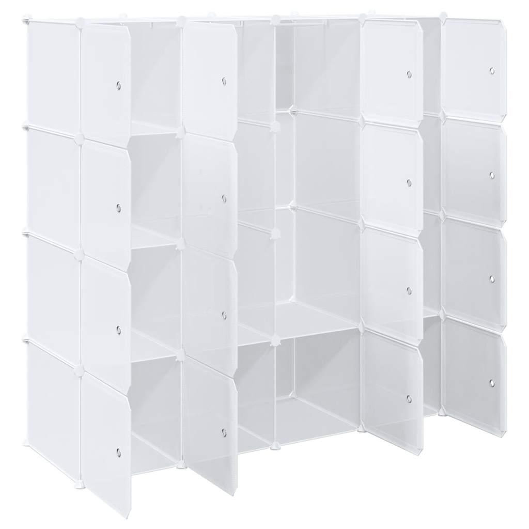 Voir la diapositive 5 : VIDAXL Cubes de rangement 16 pcs avec tiges de suspension PP