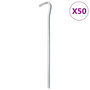 Voir la diapositive 1 : VIDAXL Piquets de tente 50 pcs 23 cm Ø7 mm acier galvanise