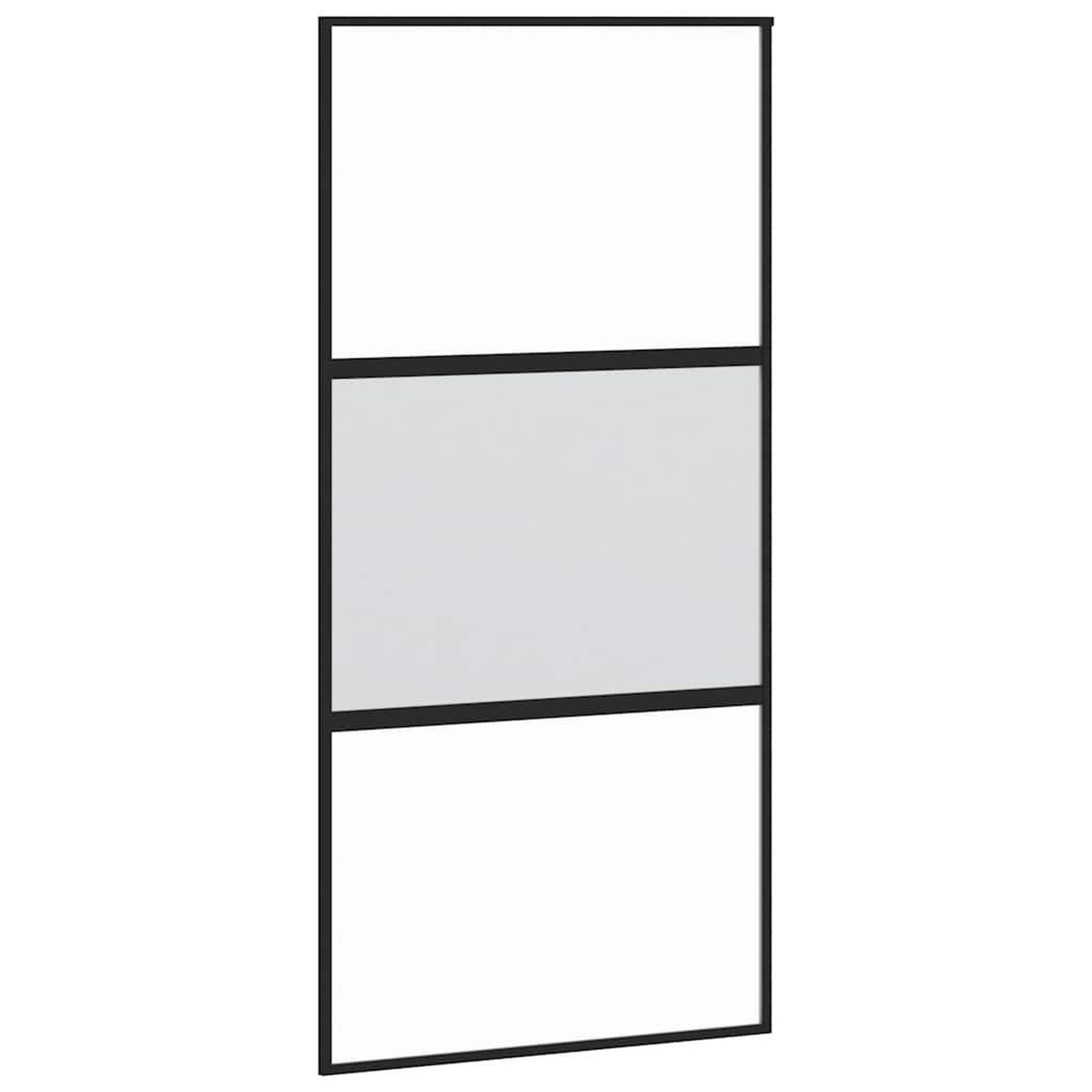 Voir la diapositive 4 : VIDAXL Porte coulissante kit de quincaillerie trempe verre aluminium