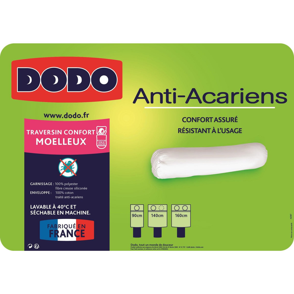 DODO Traversin DODO ANTI-ACARIENS