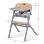 Voir la diapositive 6 : KINDERKRAFT Chaise haute avec design moderne et soutien ergonomique