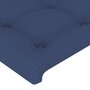 Voir la diapositive 5 : VIDAXL Tete de lit a LED Bleu 160x5x118/128 cm Tissu