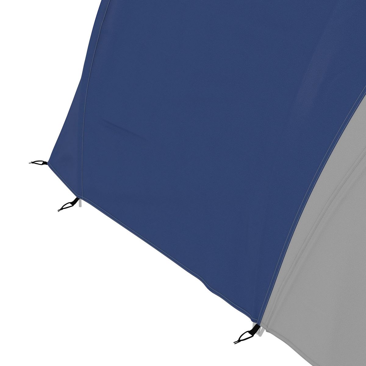 OUTSUNNY Tente de camping familiale 3-4 pers. - tente tunnel double toit sac inclus - fibre verre polyester bleu gris