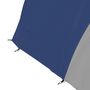 Voir la diapositive 4 : OUTSUNNY Tente de camping familiale 3-4 pers. - tente tunnel double toit sac inclus - fibre verre polyester bleu gris