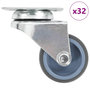 Voir la diapositive 1 : VIDAXL 32 pcs Roulettes pivotantes doubles 50 mm