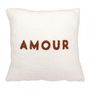 Voir la diapositive 1 : OSTARIA Housse de coussin 40x40 cm bouclette Amour