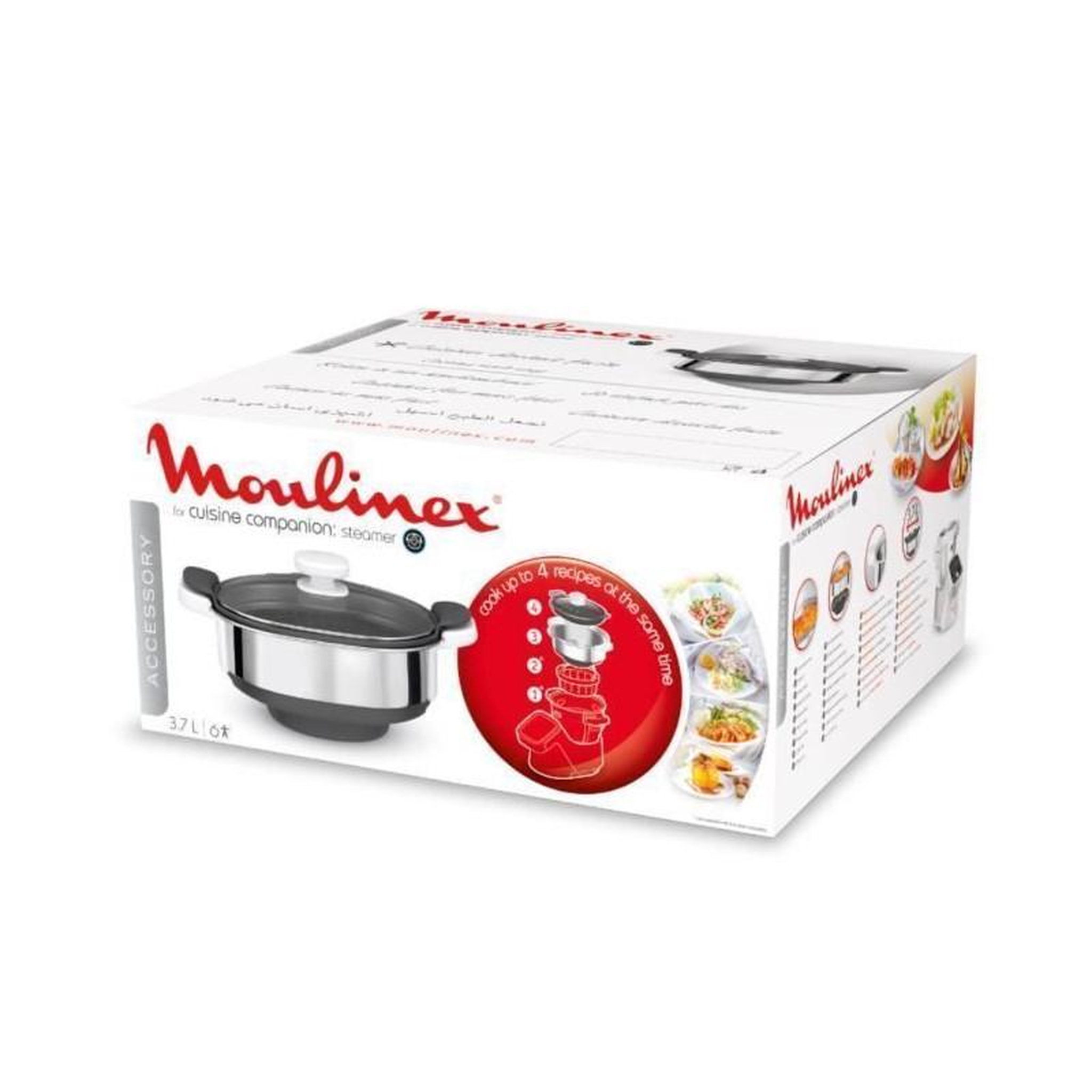 Voir la diapositive 3 : MOULINEX Panier vapeur companion xf384b10