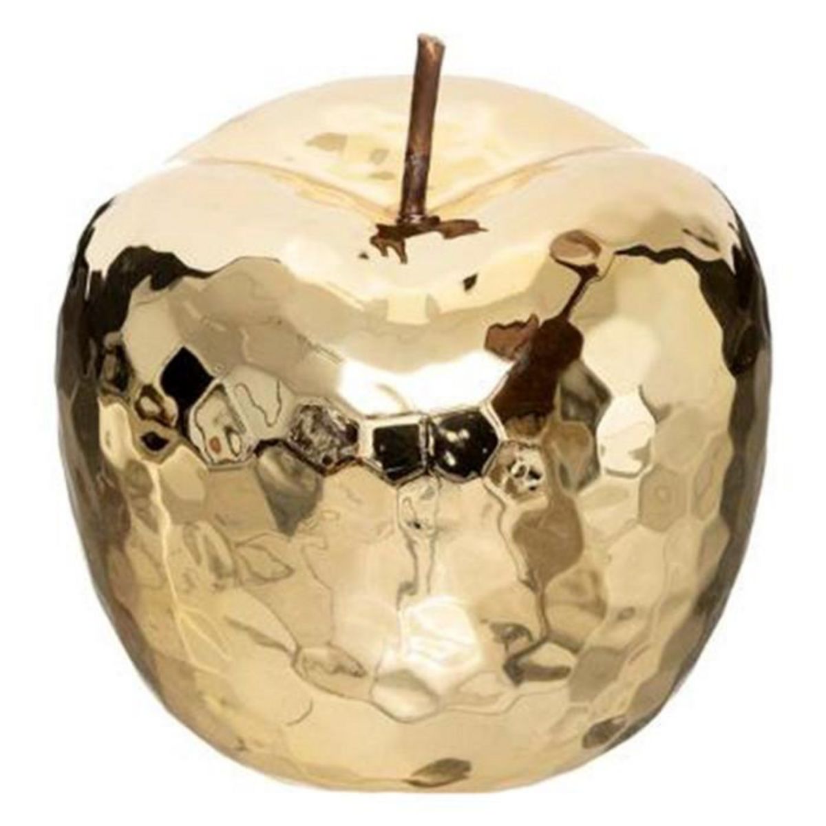 ATMOSPHERA Pomme Déco à Poser  Céramique  14cm Or