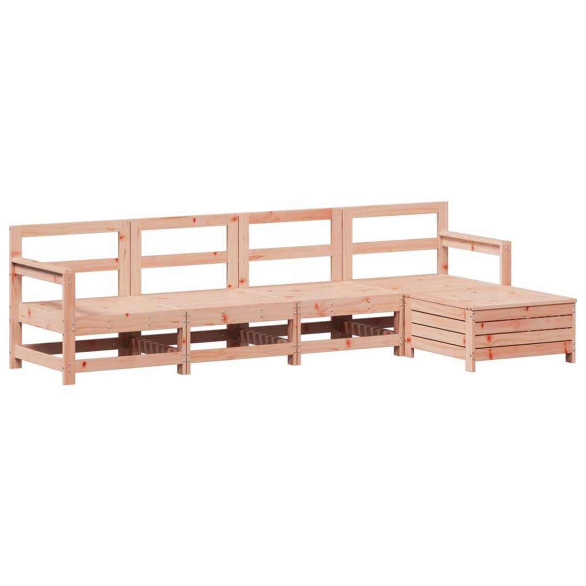 VIDAXL Salon de jardin 5 pcs bois massif sapin de douglas