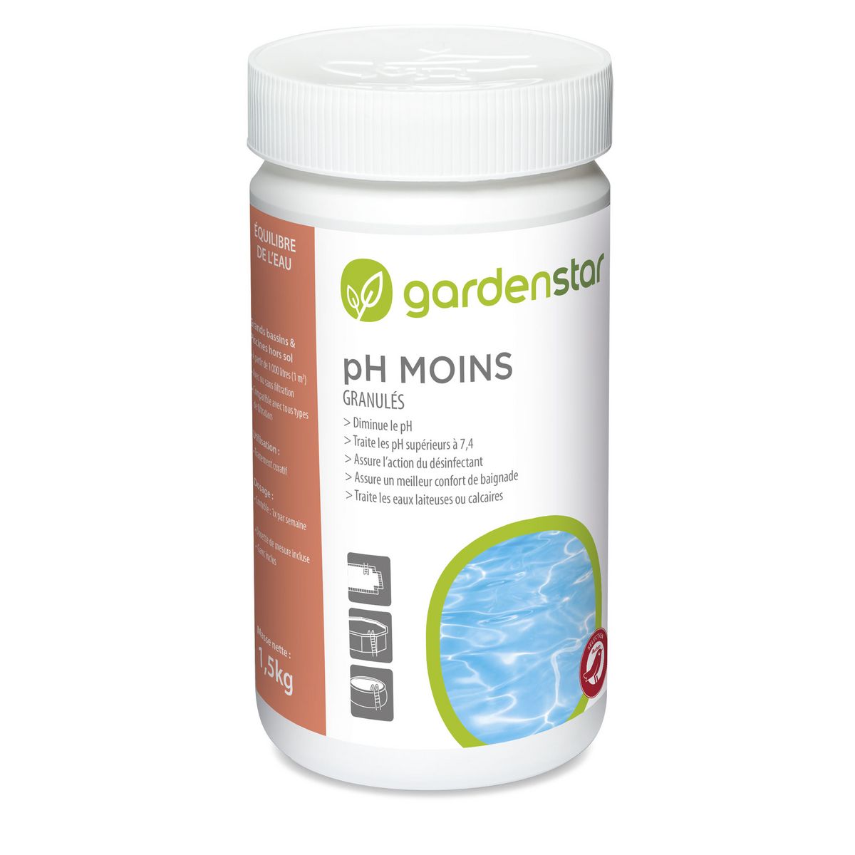 GARDENSTAR pH Moins 1,5 kg