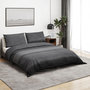 Voir la diapositive 1 : VIDAXL Ensemble de housse de couette gris fonce 135x200 cm Coton