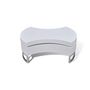 Voir la diapositive 5 : VIDAXL Table basse a forme reglable blanc brillant
