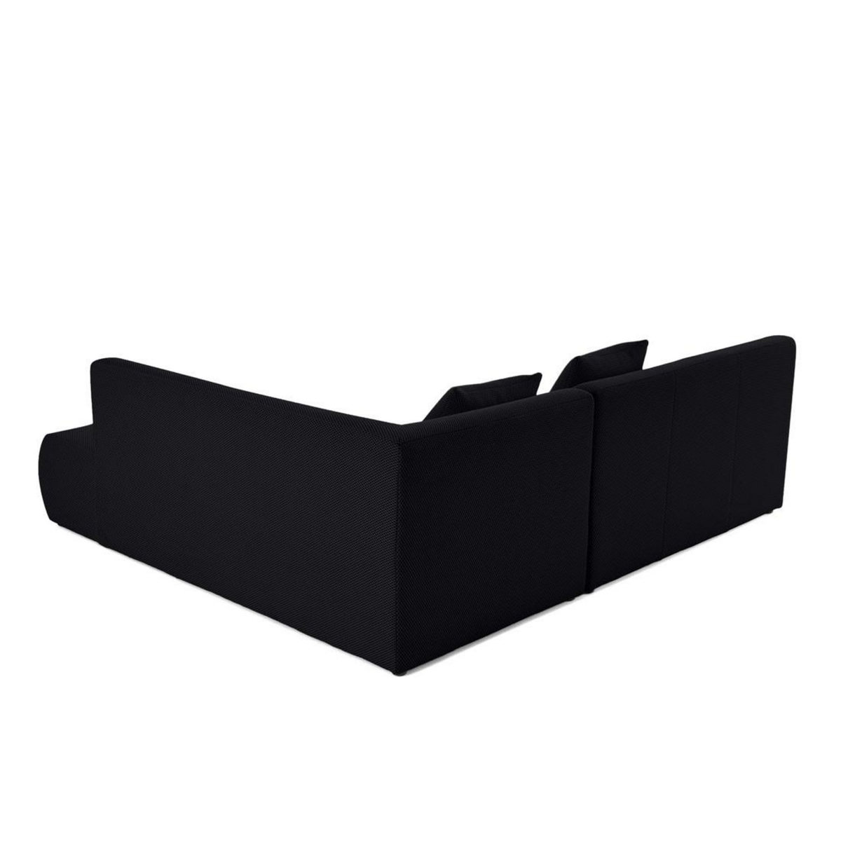 LISA DESIGN Onyx - canapé modulable d'angle droit 5 places - en tissu mailles 3d