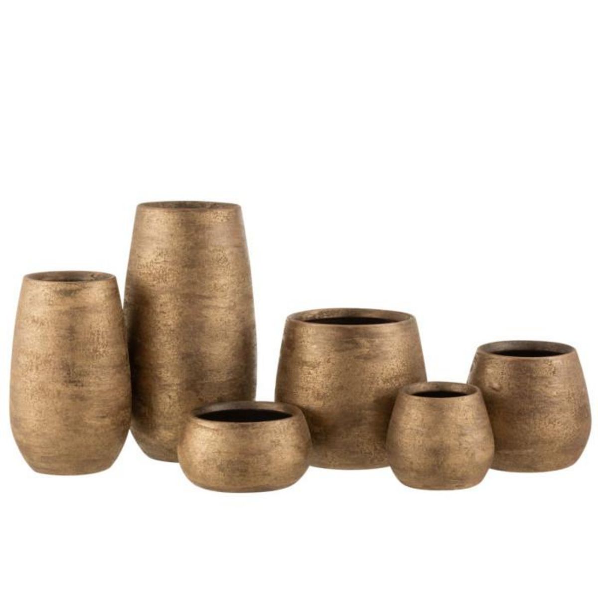 Paris Prix Vase Déco  Irrégulier Rugueux  41cm Or