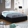 Voir la diapositive 3 : ID MARKET Lit coffre double MIAMI avec sommier 140 x 190 cm PVC noir