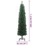 Voir la diapositive 6 : VIDAXL Sapin de Noël artificiel mince avec support vert 240 cm PVC