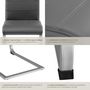 Voir la diapositive 5 : tectake Ensemble de chaises de salle à manger rembourré avec revêtement aspect cuir gris Lot de 6
