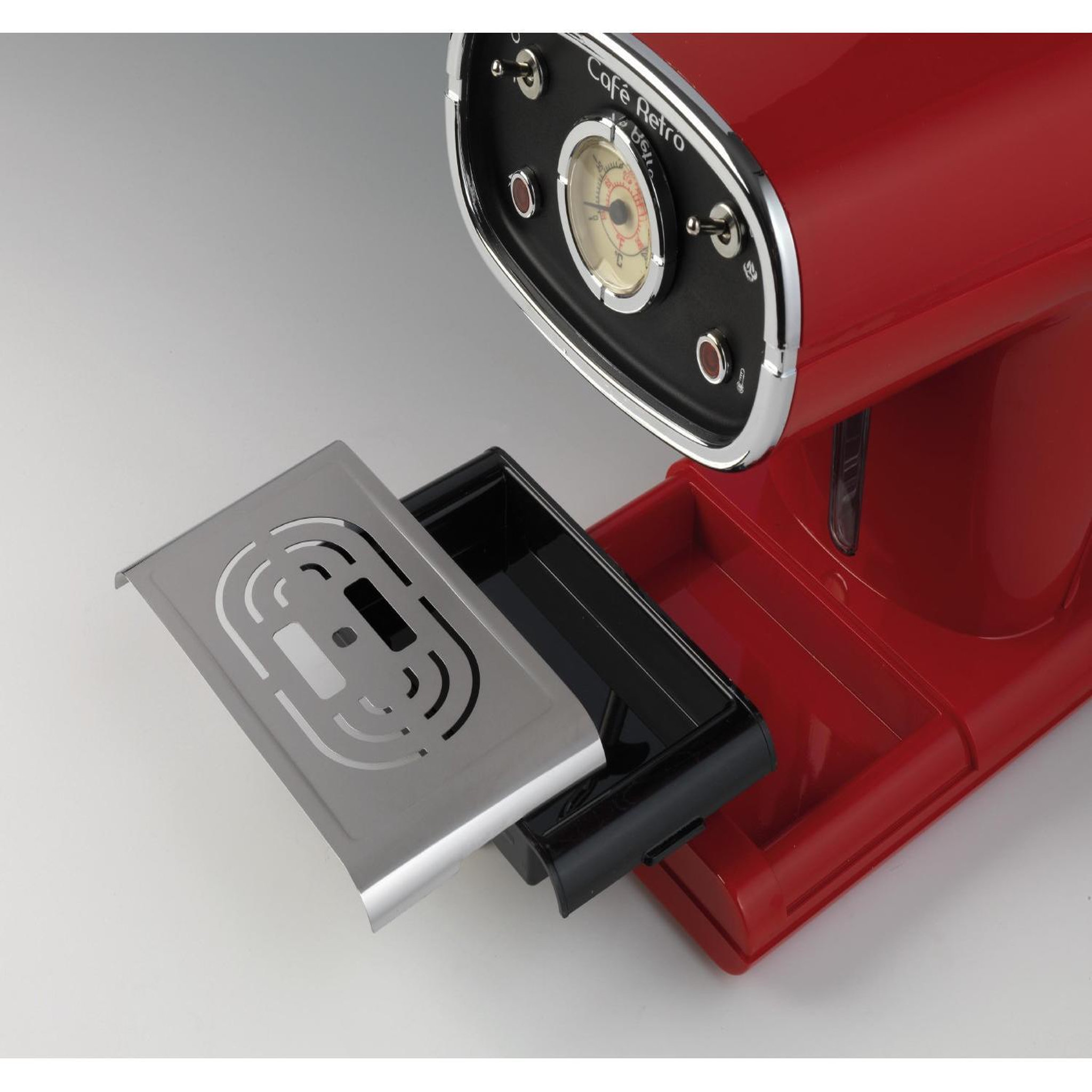 Voir la diapositive 3 : ARIETE Machine à café Ariete 1388 Cafe' Retro' Dosettes de poudre 850W 1L Rouge