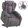 Voir la diapositive 2 : VIDAXL Fauteuil de massage inclinable Gris fonce Tissu