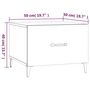 Voir la diapositive 6 : VIDAXL Tables basses avec pieds en metal 2 pcs Chene marron 50x50x40cm