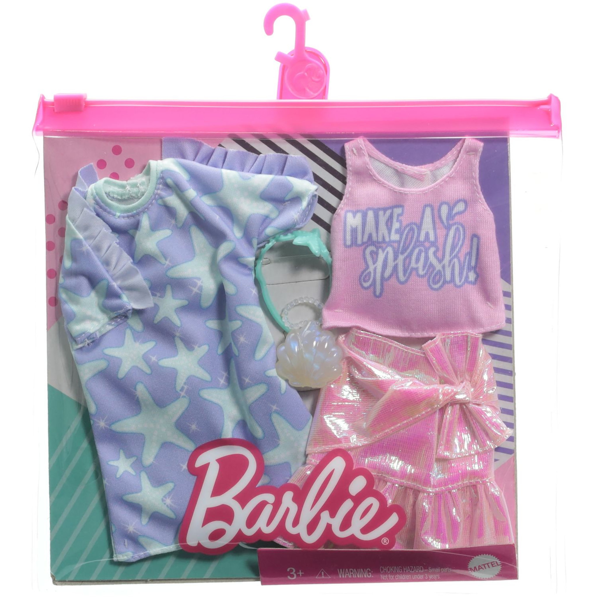 Voir la diapositive 2 : BARBIE Set de 2 tenues pour poupée Barbie