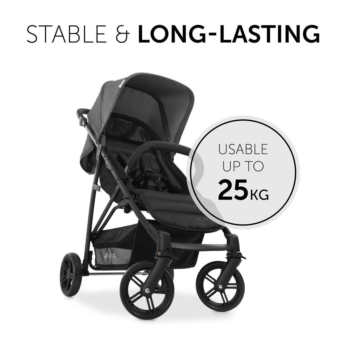 HAUCK Poussette citadine Rapid 4 Grise + Sac à Langer Care Me Charcoal gris